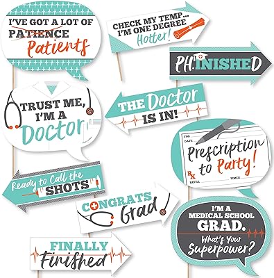 Ensemble d'accessoires pour photomaton amusant pour fête de remise des diplômes de l'école
