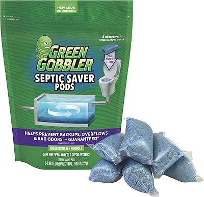 Capsules de traitement green gobbler septic saver avec bactéries pour système septique, approvisionnement