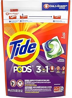 Détergent liquide tide pods, spring meadow - 35 pièces, 806 g