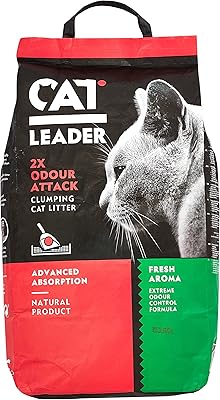 Litière fraîche pour chat geohelas cat leader odor attack - parfum frais