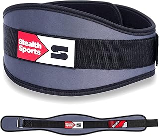 Ceinture d'haltérophilie stealth sports 6", ceinture de gymnastique pour hommes et femmes - ceinture d'haltérophilie simplifiée pour la musculation et l'entraînement - ceinture d'entraînement à domicile. Plus de choix, moins de dépenses avec Diaytar