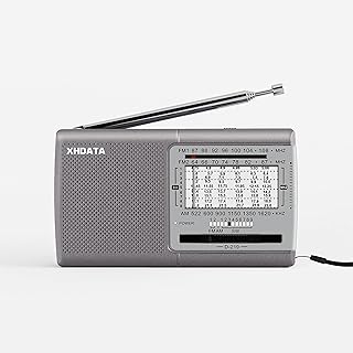 Récepteur radio de poche d219 am/fm/sw 12 bandes pour la maison ou les voyages, argent. Diaytar : Quand qualité rime avec économie