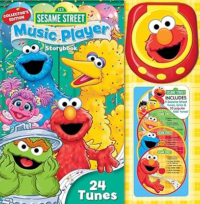 Livre d'histoires sur le lecteur de musique sesame street : édition collector