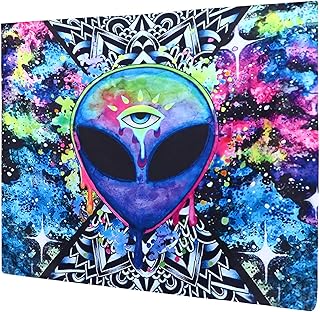 Trippy alien tapisserie forme abstraite art psychédélique hippie tenture murale couverture fond tissu