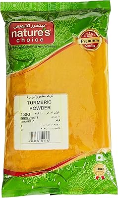 Poudre de curcuma nature's choice 400 grammes