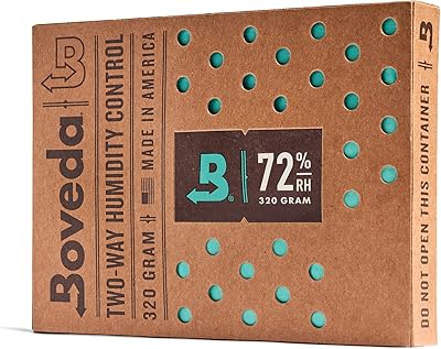 Récipient de contrôle de l'humidité bidirectionnel, 320 g, emballé individuellement, de boveda, 72