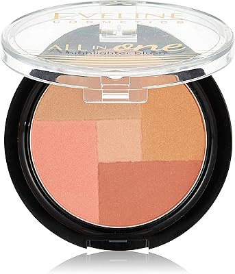 Eveline cosmetics makeup fard à joues mosaïque tout-en-un en poudre n° 03, 6