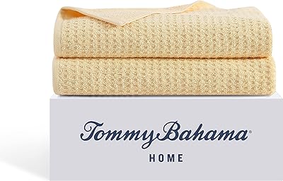 Tommy bahama ensemble de draps de bain en coton hautement absorbant pour décoration