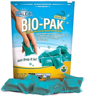 Désodorisant et digestion walx par bio-pak rv black holding tank formule enzymatique naturelle
