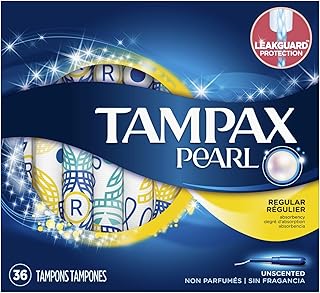 Tampons tampax pearl regular non parfumés (paquet de 3)