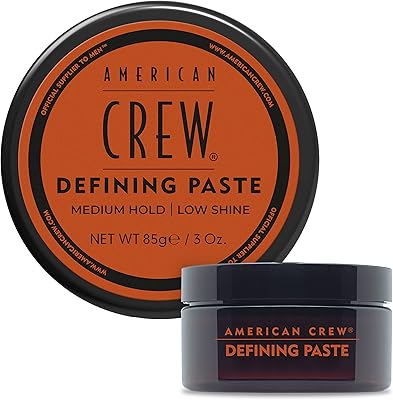 Pâte capillaire pour hommes american crew, gel capillaire tenue moyenne, faible brillance, 3