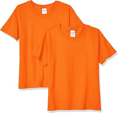 T-shirt unisexe en coton épais pour jeunes enfants, paquet de 2