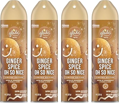 Spray désodorisant glade - ginger spice oh so nice - collection holiday 2020