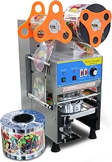 Machine électrique commerciale entièrement automatique grace de couverture de tasses de thé à