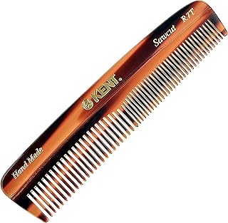 Kent r7t peigne de poche à double dents petit peigne doux-large pour cheveux