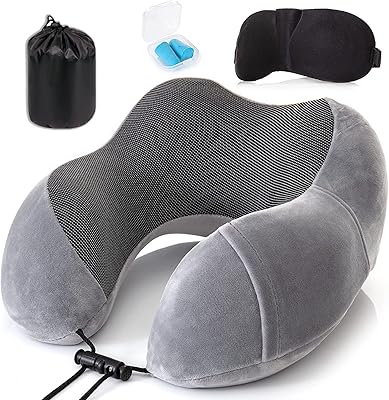 Oreiller cervical de voyage en mousse à mémoire de forme 100 %