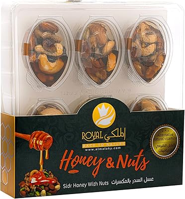 Al-malaki royal miel sidr premium aux noix fraîches snack sucré et naturel saveur