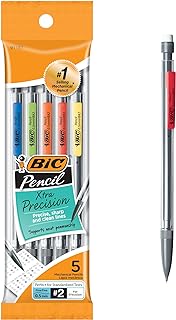 Porte-mines bic extra précision avec corps transparent et pointe fine (0,5 mm), 5