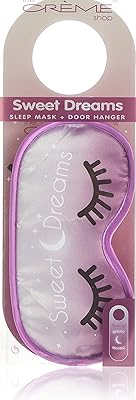 Coffret cadeau masque pour les yeux et accroche-porte de couchage the cream shop. fabriqué