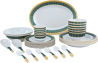 Delcasa floral best dc2461 service de table en mélamine 35 pièces comprenant