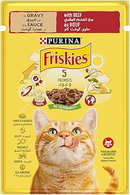 Purina friskies morceaux de bœufnourriture humide pour chats en sauce, 85 g