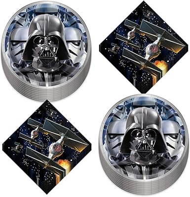 Fournitures de fête star wars - assiettes à dessert et serviettes en papier classiques (16 personnes). Votre supermarché en ligne au Sénégal, c'est Diaytar
