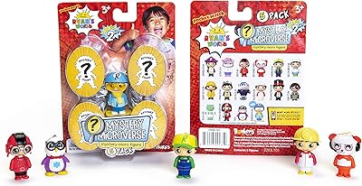 Ryan's world micro mystery figure 200015.106, 5 pièces s2, plusieurs couleurs