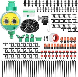 Kit d'arrosage goutte à goutte golrc pour plantes, système d'arrosage diy avec buses