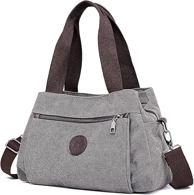 Sacs à main à bandoulière en toile door hobo pour femmes, sacs fourre-tout