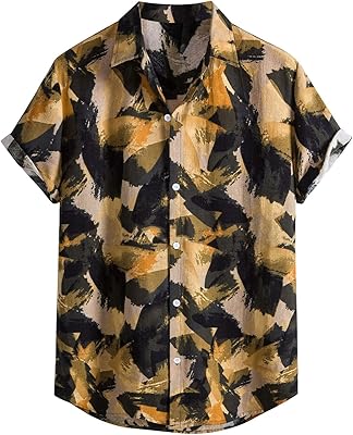Printemps été hommes chemise imprimé décontracté grande taille plage vacances chemise hommes à
