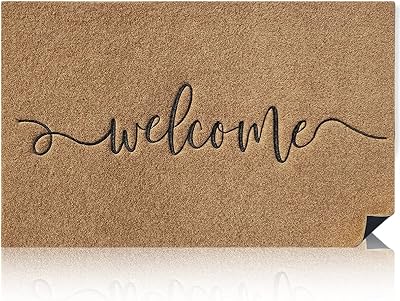 Paillasson d'entrée azkang 24" x 36" tapis de bienvenue d'intérieur avec en vers