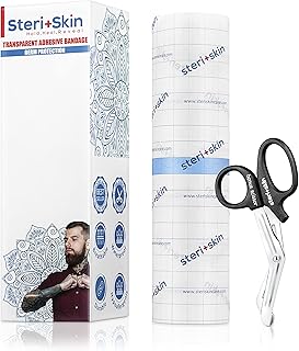 Enveloppement de tatouage de thérapie de suivi, 10" x 72", film hygiénique transparent