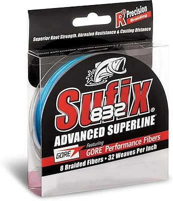 Sufix 832 tresse 36,3 kg coastal 660-080cc : 832 tresse 36,3 kg coastal