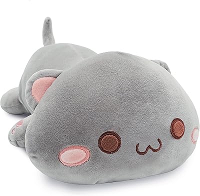 Jouet en peluche chat mignon, oreiller en velours doux pour enfants