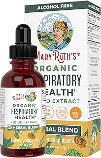 Gouttes liquides pour la santé respiratoire biologique usda par maryruth's | mélange tonique