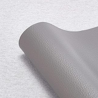 Penicrete 13" x 55" (33cm x 140cm) feuille de simili cuir gris uni