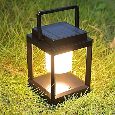 Lampe de table extérieure led à 3 luminosités, lampe portable rechargeable ip44 étanche