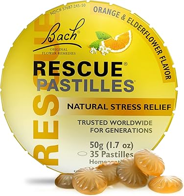 Essence de fleur de bach - rescue remedy orange pastel et fleur