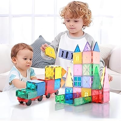 Ensemble de blocs de construction linoside deluxe, carreaux magnétiques de qualité supérieure, kit