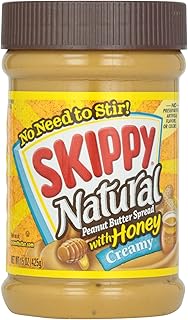 Beurre de cacahuète crémeux naturel skippy au miel 425g
