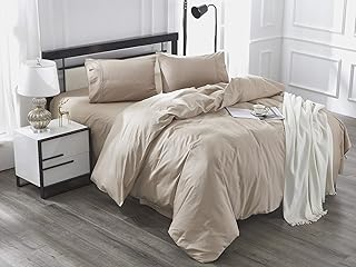 Ensemble de housse de couette à fermeture éclair 100 % coton ibama comprenant