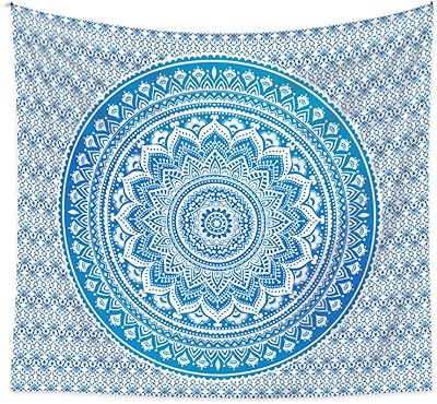 Faono 1 pièce tapisserie murale taille 180 cm x 230 cm motif floral