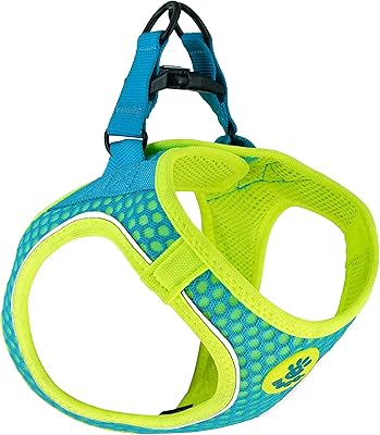 Harnais pour chien doco dca308xs athletica quick fit v, x-small, bleu