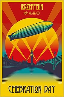 Affiche led zeppelin – jour de célébration, multicolore, (24 x 36). Diaytar : Acheter moins cher n'a jamais été aussi facile