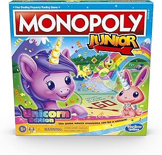 Monopoly junior : jeu de société unicorn edition pour 2 à 4 joueurs