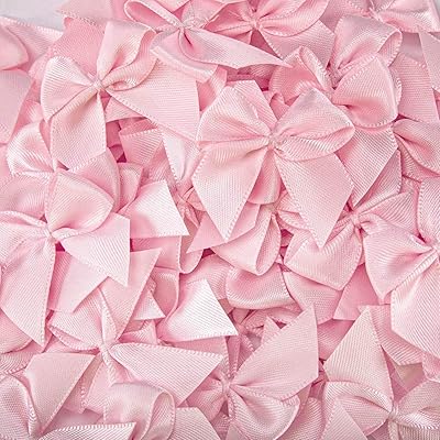 Delfino mini fleurs avec nœud en ruban de satin pour bricolage