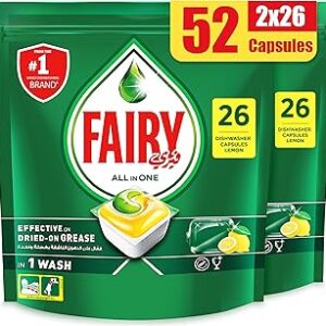 Capsules pour lave-vaisselle tout-en-un fairy, efficaces sur la graisse séchée, paquet de 26, multicolores, 26385.5. Commandez en toute confiance sur Diaytar, votre marketplace de confiance
