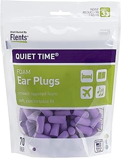 Bouchons d'oreilles en silex (70 paires), bouchons d'oreilles silencieux pour dormir, ronfler, bruit