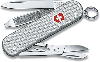 Couteau de poche suisse victorinox classic alox army, petite taille, outil multifonction, 5