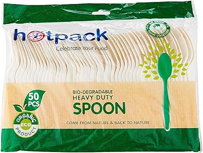Cuillère jetable biodégradable et écologique, 50 pièces. Achetez en toute sérénité sur Diaytar